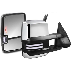 Paire De Rétroviseurs De Remorquage Chromés Pour Chevrolet/GMC 1500 (2014-2018), Neufs
