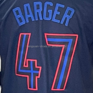 Prêt à Expédier Addison <span class=keywords><strong>Barger</strong></span> Bleu Clair Autre Meilleure Qualité Maillot de Baseball Cousu - Product Image 4