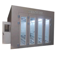 Cabine de peinture automobile sur mesure 7mx4m avec chauffage électrique, four de séchage de carrosserie, certifiée CE