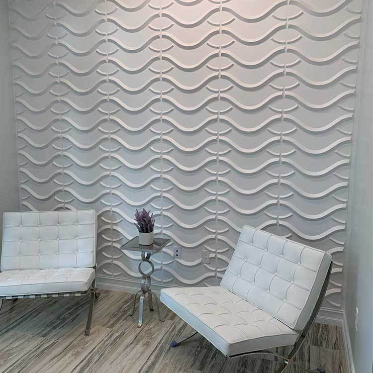 Salle de bain Carreaux de Mur Auto-Adhésif Décoratif Imperméable 3D Panneaux de Papier Peint PVC Intérieur Lambris