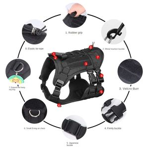 Harnais tactique personnalisé en nylon pour dressage de chiens de compagnie concepteur réfléchissant sans traction caractéristique matériau durable - Product Image 2