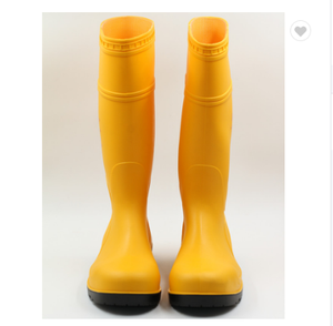 Stivali da <span class=keywords><strong>pioggia</strong></span> impermeabili da <span class=keywords><strong>uomo</strong></span> in giallo e blu con Logo personalizzato accettato scarpe in PVC economiche con puntali di sicurezza stivali da <span class=keywords><strong>pioggia</strong></span> - Product Image 2