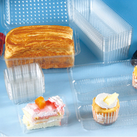 Boîtes d'emballage alimentaire en plastique transparent jetables et recyclables personnalisées OEM/ODM pour pâtisseries, gâteaux, pains, mille-crêpes, mousses