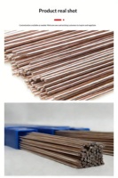 Bâtonnets de soudure argentés personnalisés 1.3*3.2*250mm 2%/5%/15% – Fil de soudure plat en cuivre phosphoreux