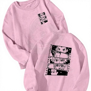 Custom Men's Crew Neck Sweatshirt Fashion Streetwear Fleece Pullover High Quality OEM ODM Wholesale Apparel Custom Logo Print - Product Image 1