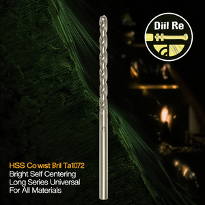 Hss Co Twist <b>Drill</b> <b>Bit</b> Ta1072 Bright Self Centering <b>Long</b> Series Universal For All Materials - Product Image 3
