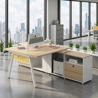Poste de travail de bureau moderne avec cloison, bureau informatique de luxe pour cadre, employé et personnel, ensemble de mobilier de bureau en gros