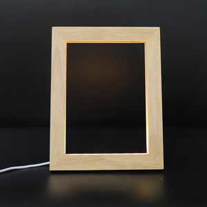 Cadre <span class=keywords><strong>photo</strong></span> électrique en bois personnalisé amusant avec <span class=keywords><strong>effet</strong></span> 3D et lumière LED USB - Product Image 4