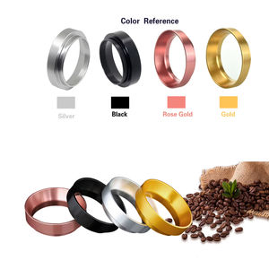 Precio de fábrica OEM distribuidor de café en polvo anillo de dosificación negro 51/54/58MM embudo de dosificación de Espresso plateado - Product Image 2