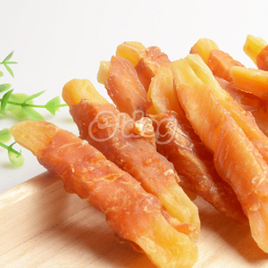 Fábrica OEM de pollo y patata dulce para perros, golosinas para mascotas, distribuidor de entrenamiento para perros importador, golosinas para perros al por mayor, Etiqueta Privada - Product Image 4