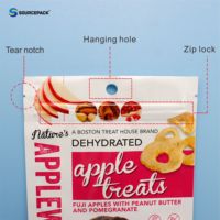Sachet Mylar Personnalisé Brillant avec Fermeture Éclair et Trou de Suspension pour Aliments pour Animaux, Idéal pour Présentoirs de Détail