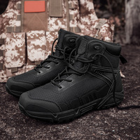 Bottes de randonnée pour hommes, résistantes à l'usure, respirantes, avec support stable et semelle antidérapante pour la randonnée en plein air et les tâches tactiques
