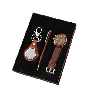 Father's Day Gift Set, Exquisite Business Gift <b>Box</b> with Watch, Keychain & Pen, Staff Giveaways & Promotional <b>Presents</b> - Product Image 5