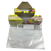Sac à fermeture éclair coulissante d'emballage en plastique imprimé personnalisé en PE Sacs à fermeture éclair transparents avec logo