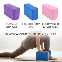 Brique de yoga légère en mousse EVA haute densité, bloc d'assistance pour le yoga, le Pilates et la méditation, vente en gros