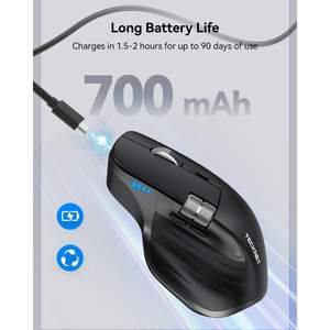 Ratón Inalámbrico Tecknet para 5.3 2.4G Recargable Ergonómico Óptico 6 Botones Programables 2 Rodillos para Mano Derecha - Product Image 6