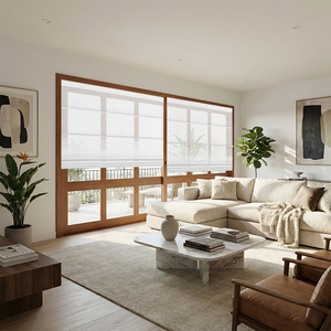 עיצוב בית אלגנטי תריסים רומאיים אלחוטיים אירופאי סִגְנוֹן גודל להתאמה אישית תריסים רומאיים למטבח משרדי - Product Image 3