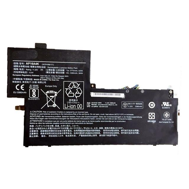 HK-HHT AP16A4K Notebook Battery for Acer Swift SF113-31 Series 11.25V 42WH New Condition Brand New Laptop Batteries