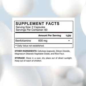 Vitahealthy Factory Supply Hot Sale Hoogwaardige Benfotiamine Capsules Ondersteunt Gezondheidsondersteuning Multifunctionele Capsules - Product Image 6