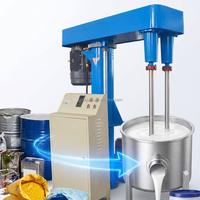 Mélangeur Dispersant Industriel Hydraulique à Cisaillement Élevé pour Peintures Chimiques et Pâtes de Batteries au Lithium 22 kW CE