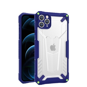 เคสสำหรับ VIVO Y15 Y12 <span class=keywords><strong>Y13</strong></span> Y11 U10 Y20 Y95 แบบใส 2in1 ผิวสัมผัสแบบด้าน วัสดุแบบกลไก ป้องกันรอยขีดข่วน กันกระแทก - Product Image 3