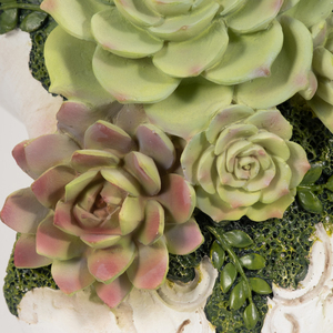 Décoration murale en forme de crâne de taureau avec plantes succulentes pour chambre à coucher, salon, bureau, entrée, couloir - Product Image 4