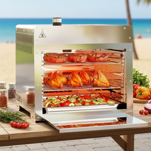 Asador de Gas Infrarrojo Moderno de Acero Inoxidable a 1500 Grados para Carne y Bistec, con Dispositivo de Seguridad de Depleción de Oxígeno, Portátil para Camping SRGG2 - Product Image 2