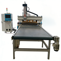 Máquina CNC de Carpintería de Alta Gama con Mesa de Carga y Descarga Automática, Motor de Rodamiento de Engranaje Único, Bomba y PLC para Producción en Masa