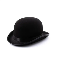 Nouveau design 2024 – Chapeau melon en feutre multicolore pour homme, élégant et décontracté, idéal pour les fêtes costumées et événements.
