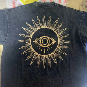 All'ingrosso stile personalizzato stampa a trasferimento termico Streetwear <span class=keywords><strong>oversize</strong></span> cotone girocollo <span class=keywords><strong>Vintage</strong></span> <span class=keywords><strong>felpa</strong></span> lavata con acido da uomo con tasche - Product Image 3