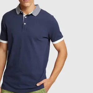 कस्टम लोगो उच्च गुणवत्ता डबल Mercerized कपास ठोस रंग सादे गोल्फ पोलो रिक्त टी शर्ट पोलो शर्ट