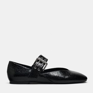 Women's Comfortable Lightweight Ballet <b>Flat</b> Shoes PU Insole Toe Loop Buckle Detail Slip-On Closure Daily Spring/Summer/Autumn - Product Image 2