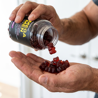 Vente en gros de gommes multivitaminées pour hommes de haute qualité, aromatisées aux fruits naturels, pour la santé immunitaire quotidienne