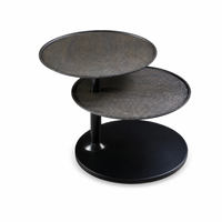 Table d'appoint contemporaine en métal sculptural pour salon, chambre et hôtel, table d'appoint décorative occasionnelle