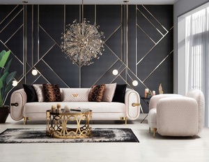 Nouveau design 2026 : Ensemble de canapés Chesterfield en tissu velours 1-2-3 places, convertible en <span class=keywords><strong>lit</strong></span>, pour entrepôt, hôtel, maison, appartement - Product Image 1