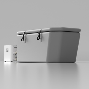 US Stock Fitness Recovery Ozone Purification WiFi Control Water Chiller with Angled Slanted Ice <b>Bath</b> Cold Plunge Tub - Product Image 5