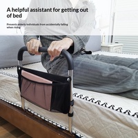 Main courante latérale pour lit d'ânefrisés, conçue pour prévenir les chutes chez les femmes enceintes et les personnes handicapées. Barres de soutien pour lit