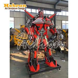 Statue de Robot Géant Transformable en Métal pour Voiture, Grande Taille, en Acier Inoxydable, <span class=keywords><strong>Optimus</strong></span> <span class=keywords><strong>Prime</strong></span>, Personnage de Film - Product Image 2