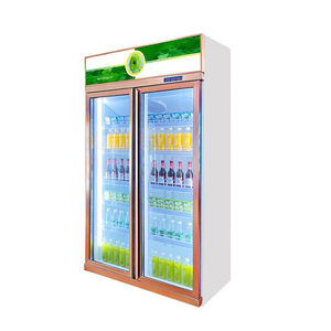 Réfrigérateur commercial à porte vitrée pour boissons, vitrine réfrigérée verticale avec éclairage LED pour supermarché - Product Image 3