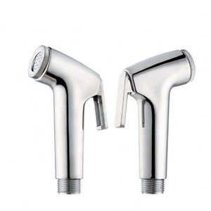 High quality ABS Plastic Chrome Push Hand Bidet sprayer Shattaf Shower for toilet