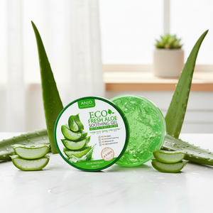 ANJO Eco Gel Calmante de Aloe Vera 99%, Gel Hidratante, Calmante y Refrescante para la Piel, Cosmética Coreana, 300ml - Product Image 2