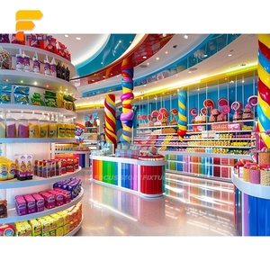 Proyecto de Comercio Minorista Sostenible, Unidad de Exhibición de MDF, Exhibidor de <span class=keywords><strong>Confitería</strong></span> para Vendedores - Product Image 3