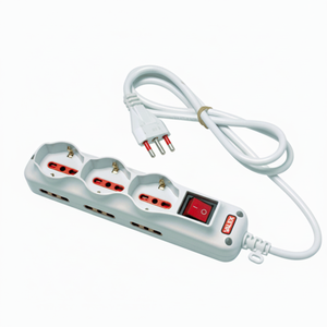 VALEX 9-Way Power Strip 3 prese universali 6 prese bidirezionale 5m cavo 13A corrente nominale rete WIFI compatibile 1140525 bianca - Product Image 1