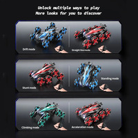 Voiture Télécommandée RC 8 Roues 2.4G à Double Télécommande Racing 4x4 Haute Vitesse Spray Drift 360 Degrés Stunt Cadeau Jouet pour Enfants