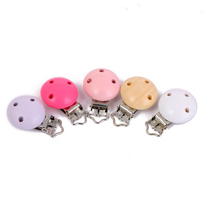 Clip para <span class=keywords><strong>Chupete</strong></span> de Madera de Loto Suave, Soporte Natural para <span class=keywords><strong>Chupete</strong></span> de Schima Superba, Clips para <span class=keywords><strong>Chupete</strong></span> para Hacer Cadenas de <span class=keywords><strong>Chupete</strong></span> Hechas a Mano para Bebés - Product Image 2