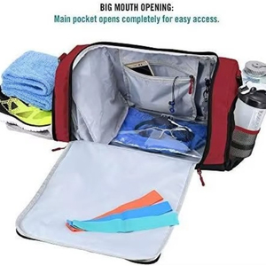 Free sample Duffle Bag with <b>Shoes</b> Compartment and Adjustable Strap Foldable Travel Duffel Bags <b>for</b> Men <b>Women</b> - Product Image 3