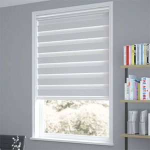 Persiana Eléctrica para Ventana de Cocina, Motorizada, Opaca, Enrollable, <span class=keywords><strong>Doble</strong></span> Capa, Tipo Zebra - Product Image 6
