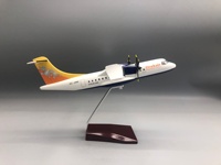 Modelo de Avión de Pasajeros ATR/42-600DrukAir Bhutan Airlines, 32 cm, Realista, de Resina, con Luces, Ruedas Simuladas, Caja de Color Estático