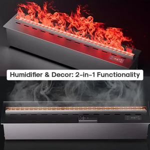 Chimenea Eléctrica 3D con Llama, Humidificador y Vapor de Agua Silencioso, Atomización de 1500 mm, Chimenea Inteligente de Vapor de Agua - Product Image 3