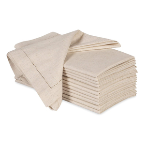 Serviettes en coton et lin personnalisées les plus vendues pour les mariages et les fêtes Style uni pour la table à manger pour les restaurants et les événements - Product Image 4